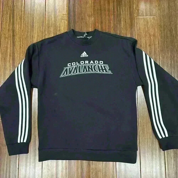 Adidas Colorado Avalanche adidas Must-Have Three-
Stripe Pullover Sweatshirt - Picture 4 of 9